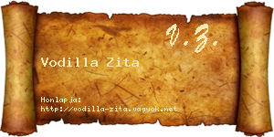 Vodilla Zita névjegykártya